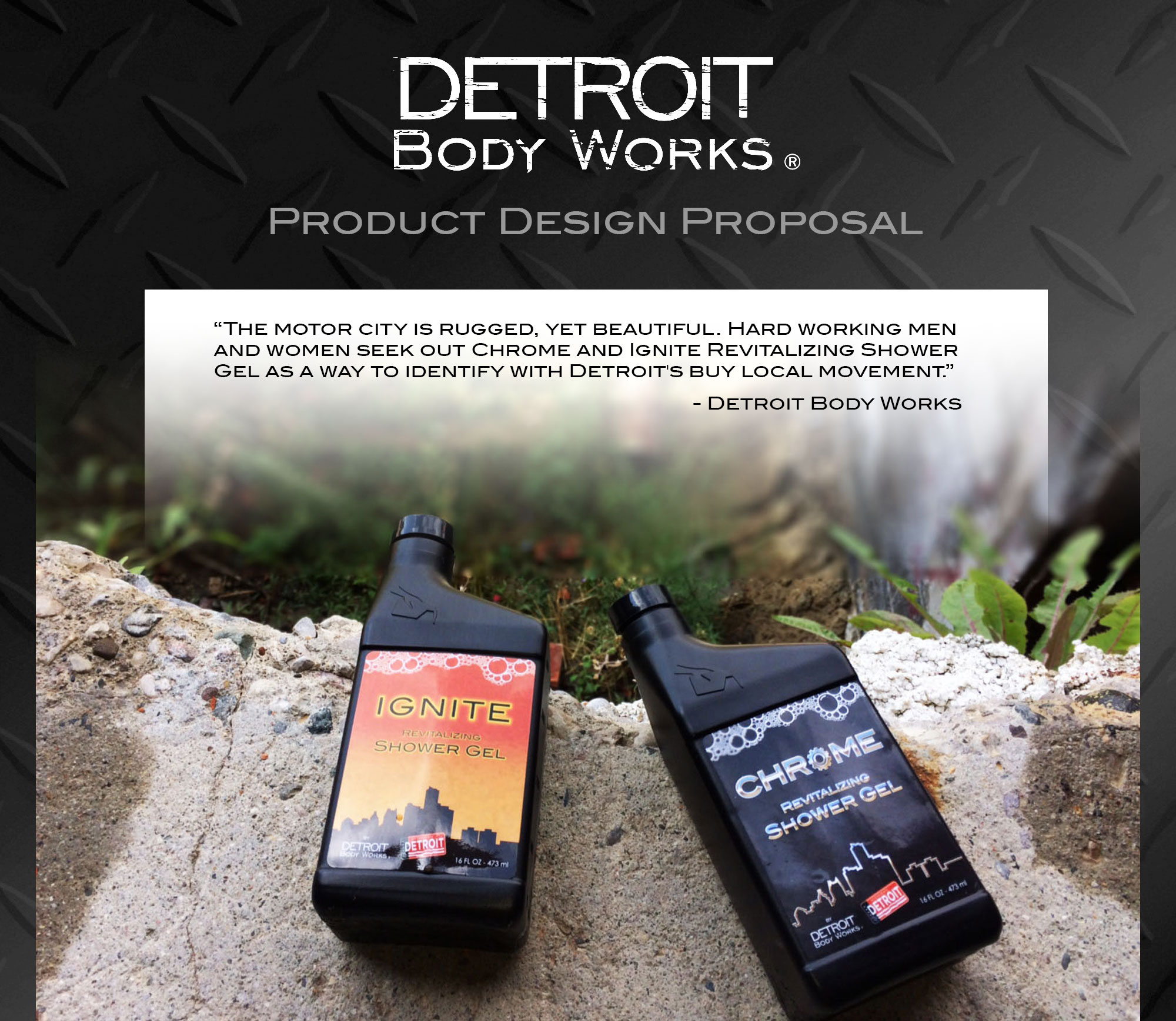 Detroit Body Works - Product Label Graphic Design