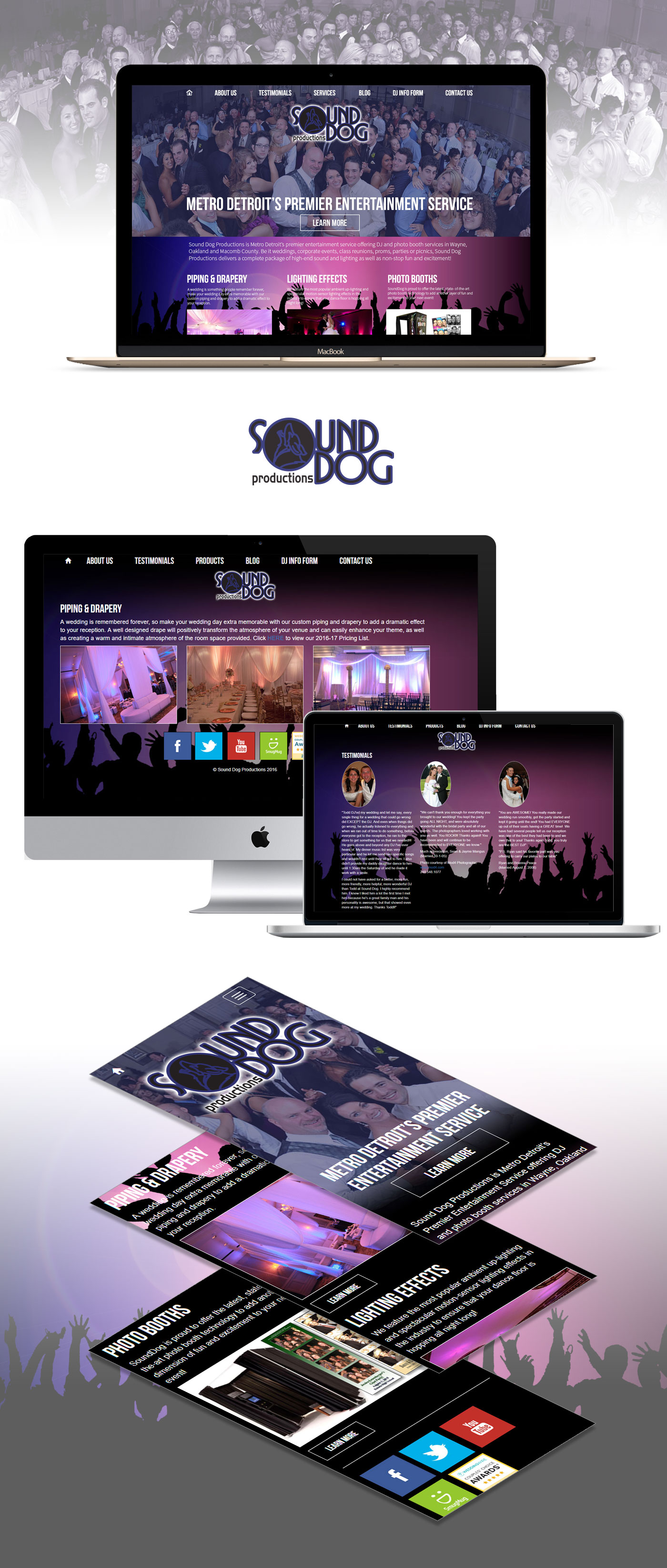 SoundDog Productions - Responsive Web Design Proposal